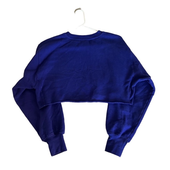 TNA Cozy - Purple Fleece Cropped Crewneck - US SM - Picture 2 of 14